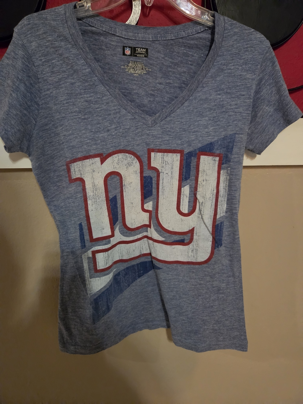 NFL New York Giants Blue V-Neck Tee